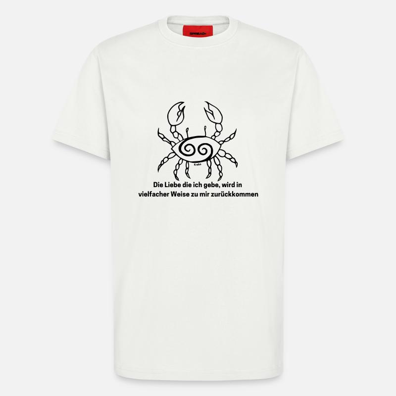 Sternzeichen Krebs - T-Shirt - made by SPREAD - OFF WHITE