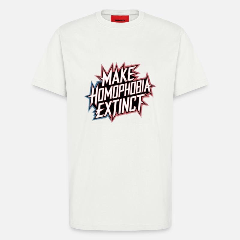 Make Homophobia Extinct 7 - T-Shirt - made by SPREAD - OFF WHITE