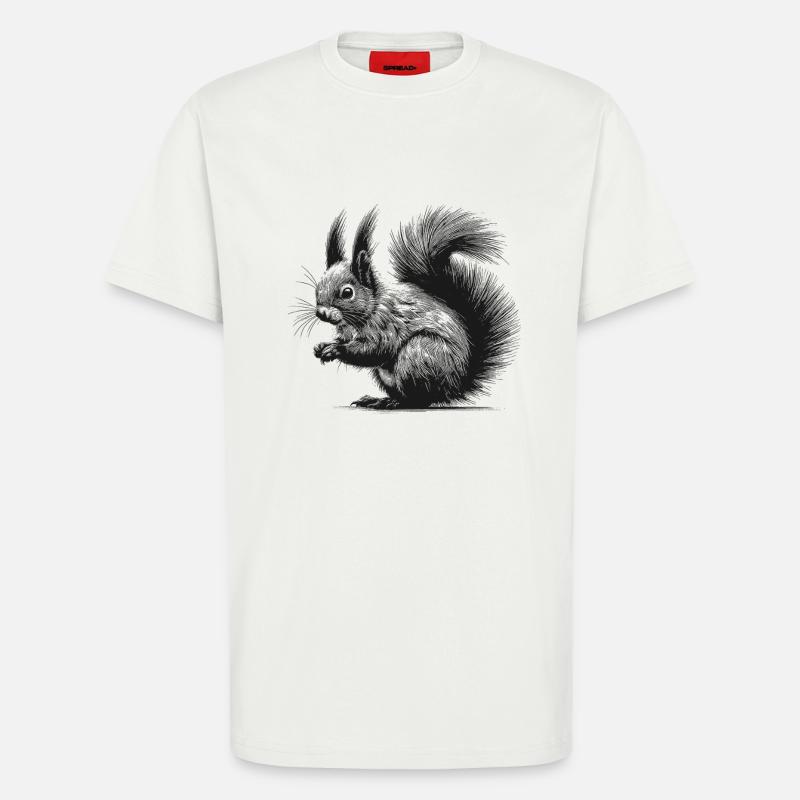 Eichhörnchen - T-Shirt - made by SPREAD - OFF WHITE