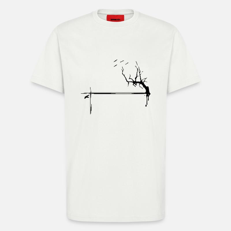 bird - T-Shirt - made by SPREAD - OFF WHITE