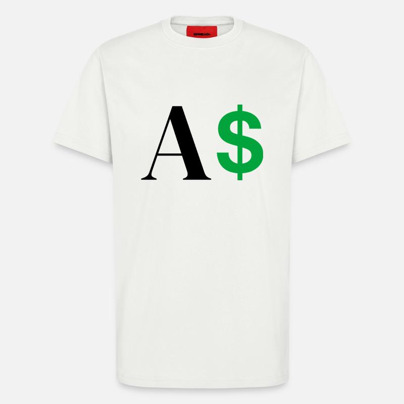Dollar-Buchstabe - T-Shirt - made by SPREAD - OFF WHITE