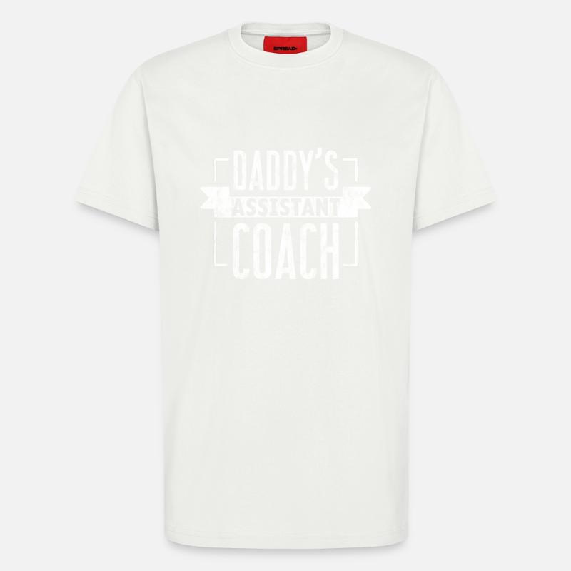 Daddy's Assistant Coach 3 - T-Shirt - made by SPREAD - OFF WHITE
