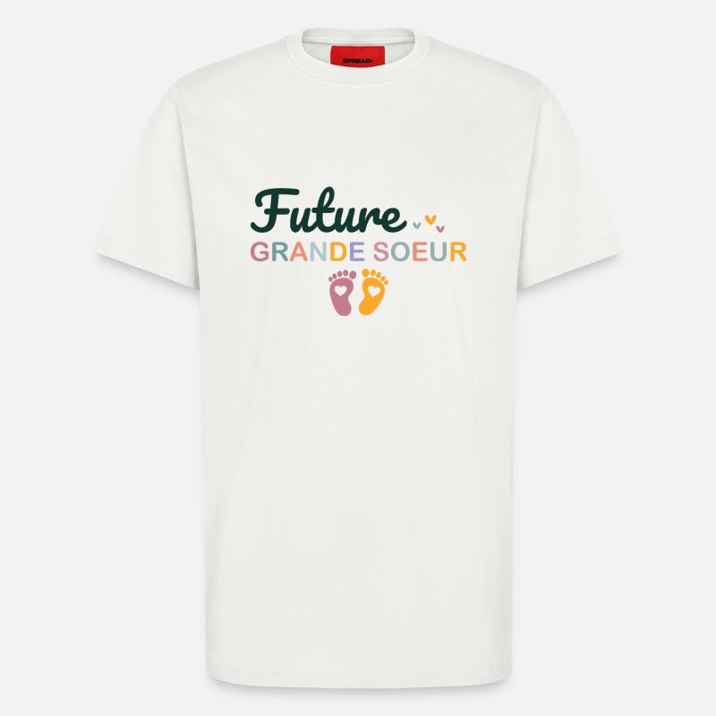 Kind Kind Zukunft Große Schwester - T-Shirt - made by SPREAD - OFF WHITE