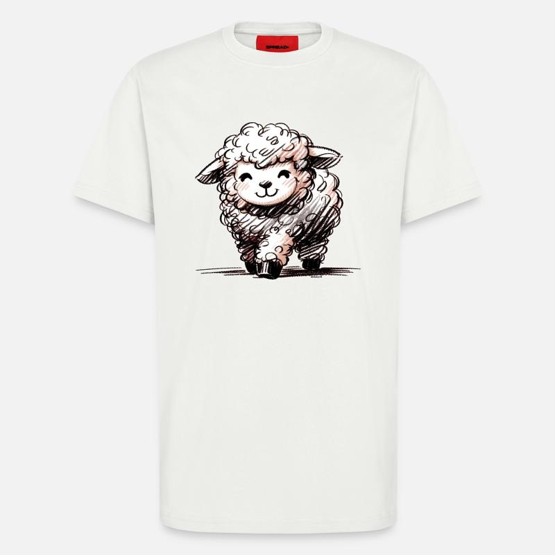 Schäfchen - T-Shirt - made by SPREAD - OFF WHITE
