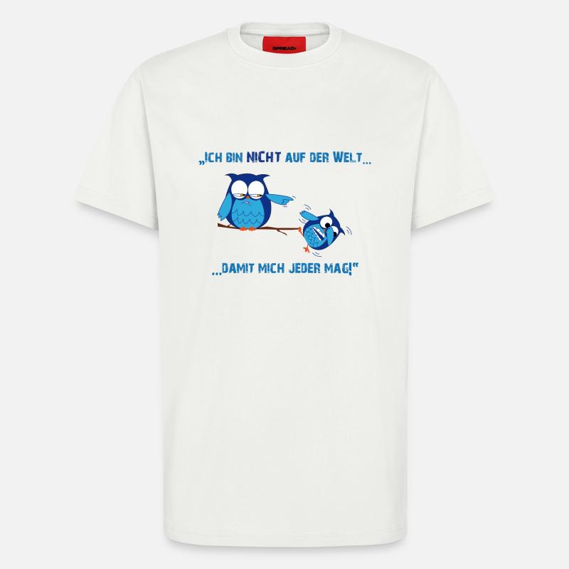 Böse Eule - T-Shirt - made by SPREAD - OFF WHITE