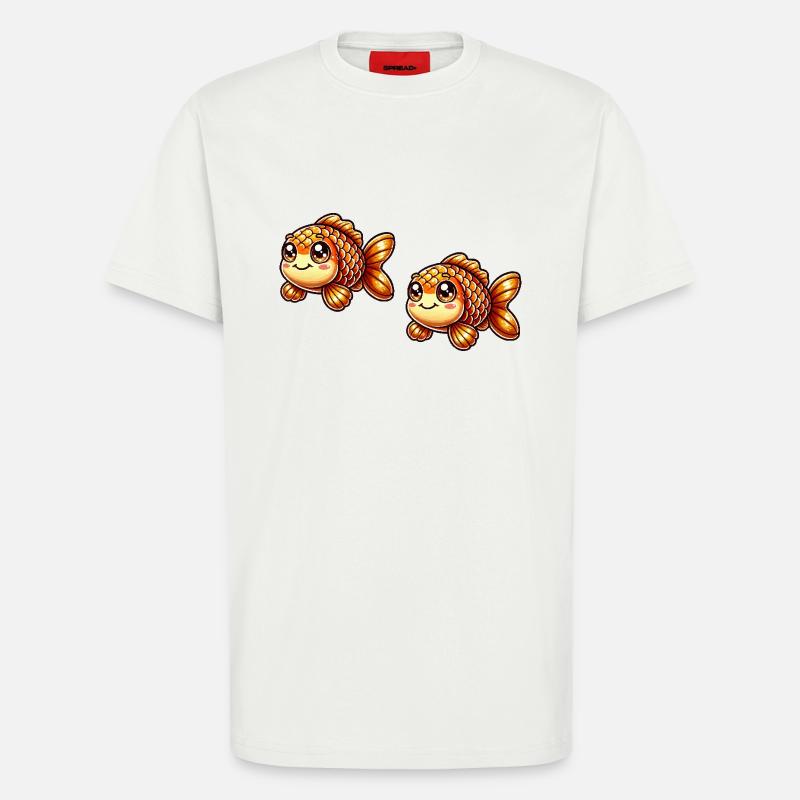goldfisch comic 2 - T-Shirt - made by SPREAD - OFF WHITE
