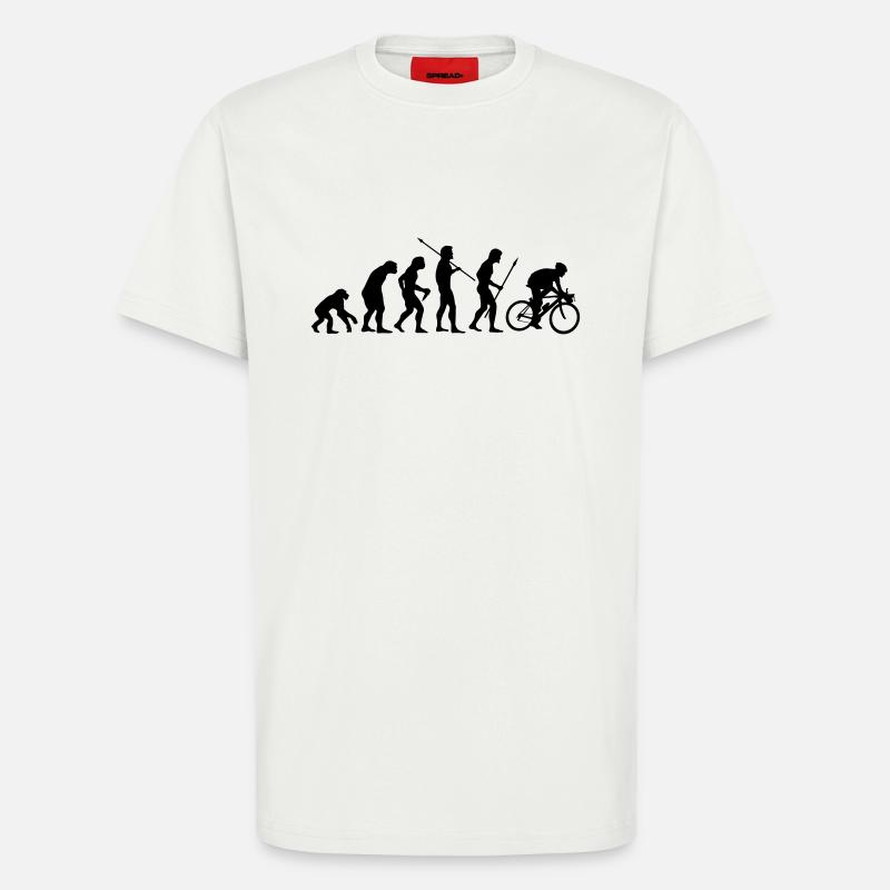 Biker evolution - T-Shirt - made by SPREAD - OFF WHITE