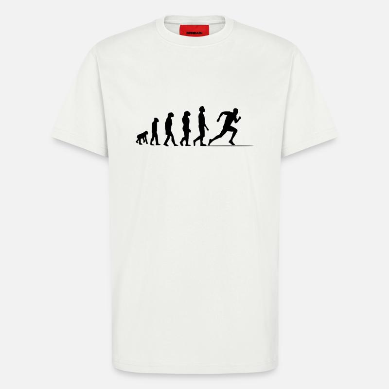 Evolution Sprint / Sprinter - T-Shirt - made by SPREAD - OFF WHITE