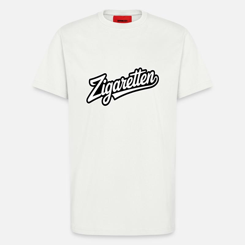 Cigarettes - Mèmes Allemands - T-shirt bio décontracté fabriqué en UE - OFF WHITE