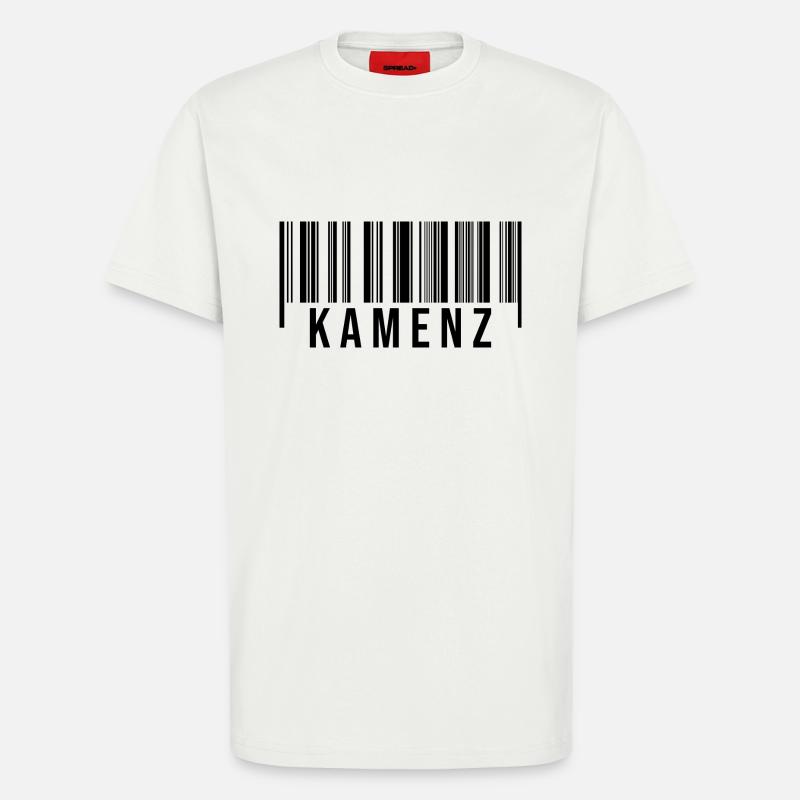 Kamenz Strichcode - T-Shirt - made by SPREAD - OFF WHITE