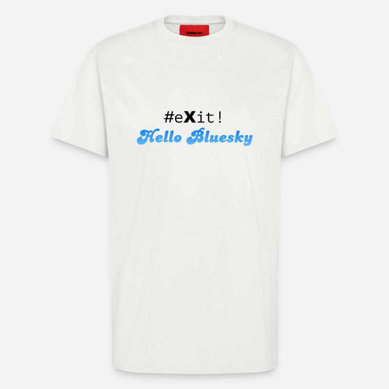 #eXit ! - T-shirt bio décontracté fabriqué en UE - OFF WHITE