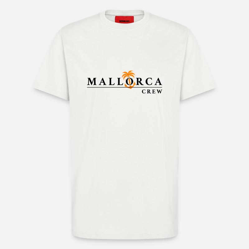 Équipage de Majorque - T-shirt bio décontracté fabriqué en UE - OFF WHITE