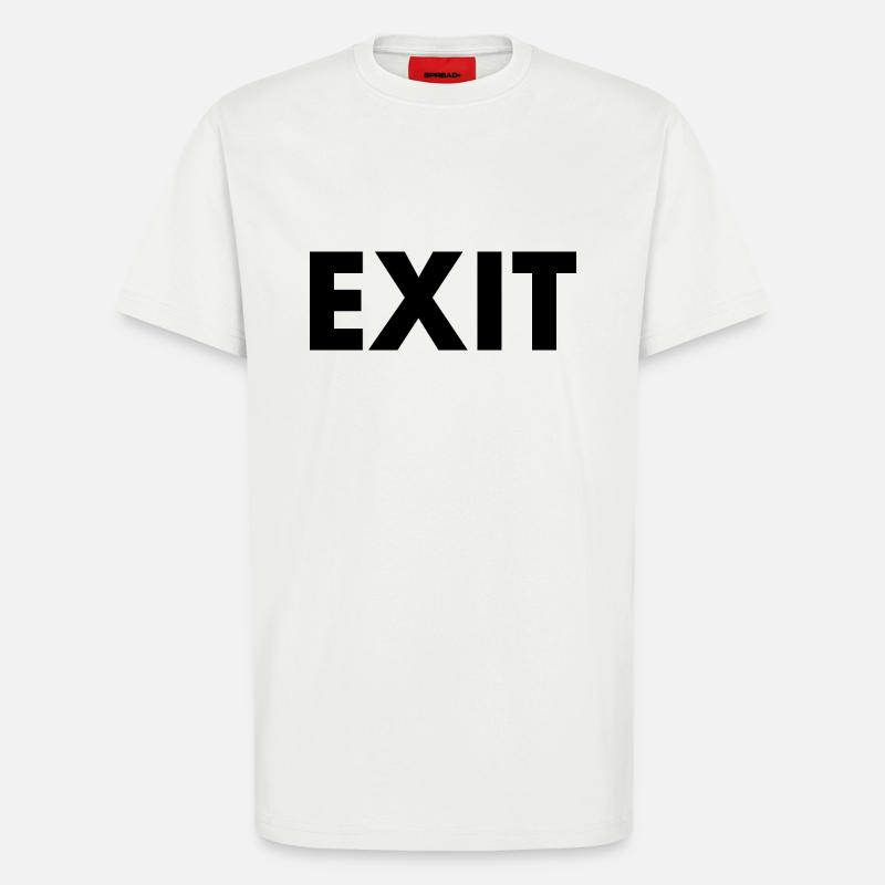 Exit - T-shirt bio décontracté fabriqué en UE - OFF WHITE