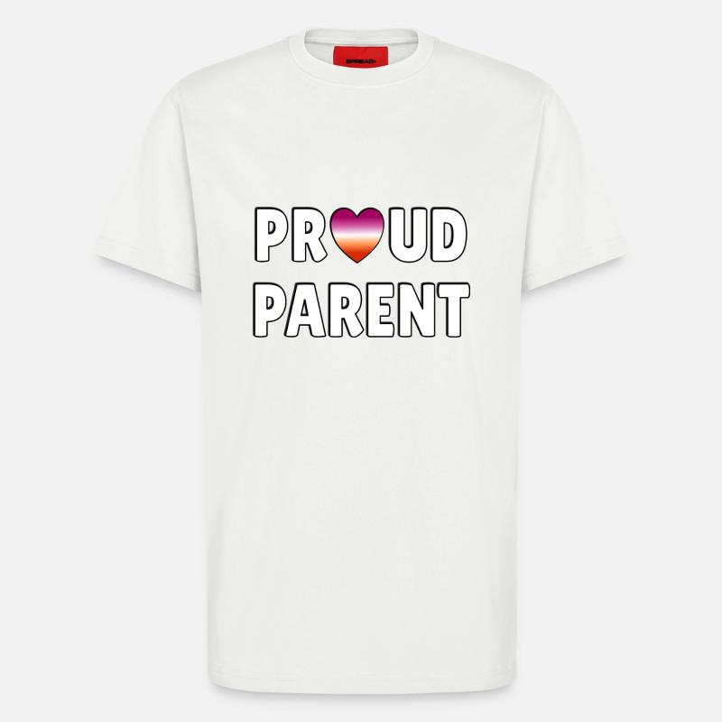 Stolze Eltern Lesben-Flagge - T-Shirt - made by SPREAD - OFF WHITE