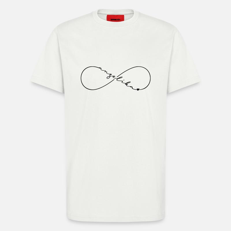 Angelika Name Infinitysymbol - T-Shirt - made by SPREAD - OFF WHITE