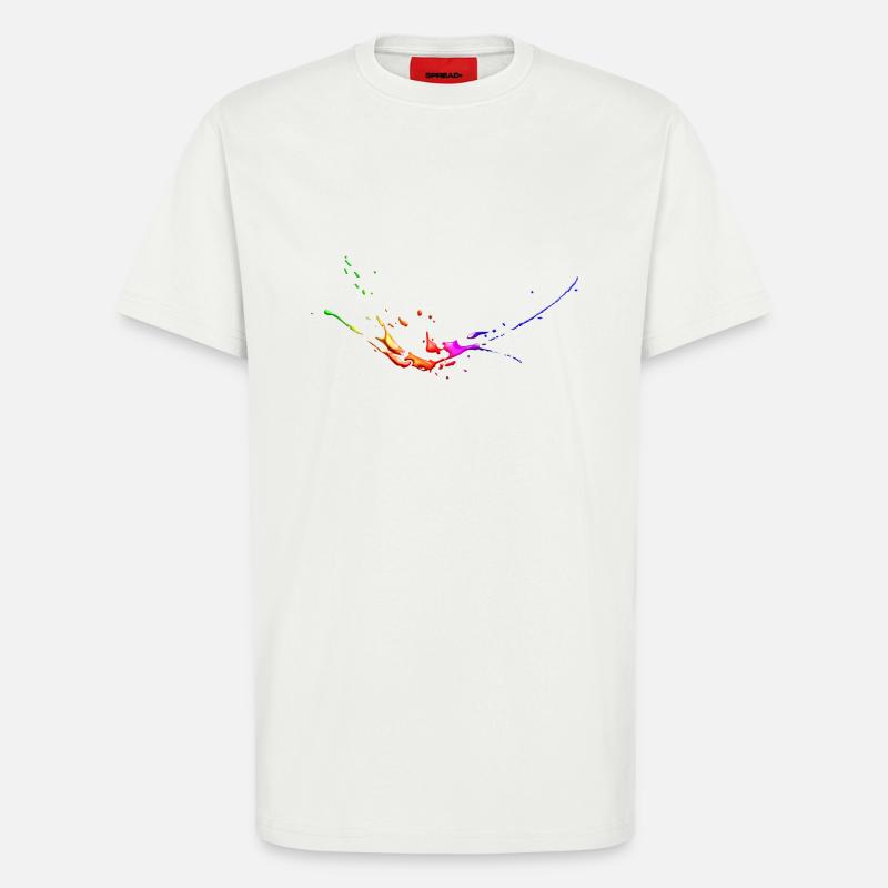 splash4 - T-Shirt - made by SPREAD - OFF WHITE