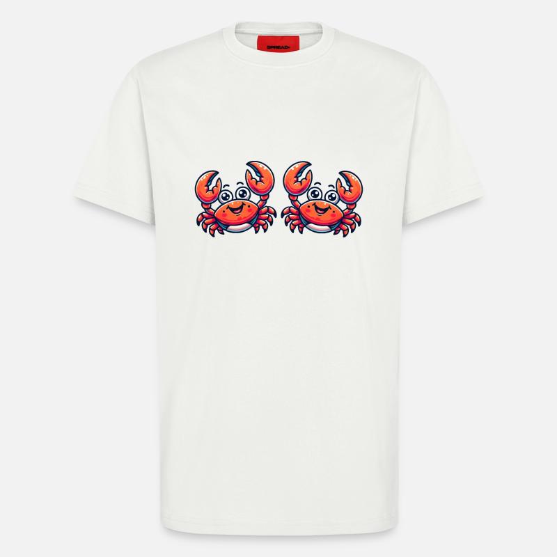 krabbe comic 2 - T-Shirt - made by SPREAD - OFF WHITE