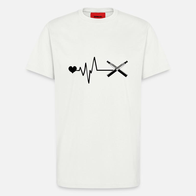 E-Zigarette Puls Liebe - T-Shirt - made by SPREAD - OFF WHITE