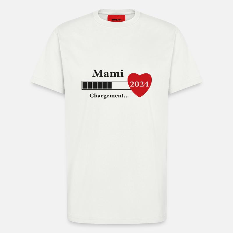 Mami - Future Mami Loading - T-Shirt - made by SPREAD - OFF WHITE