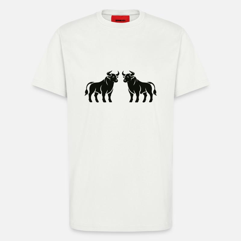 bulls - T-Shirt - made by SPREAD - OFF WHITE
