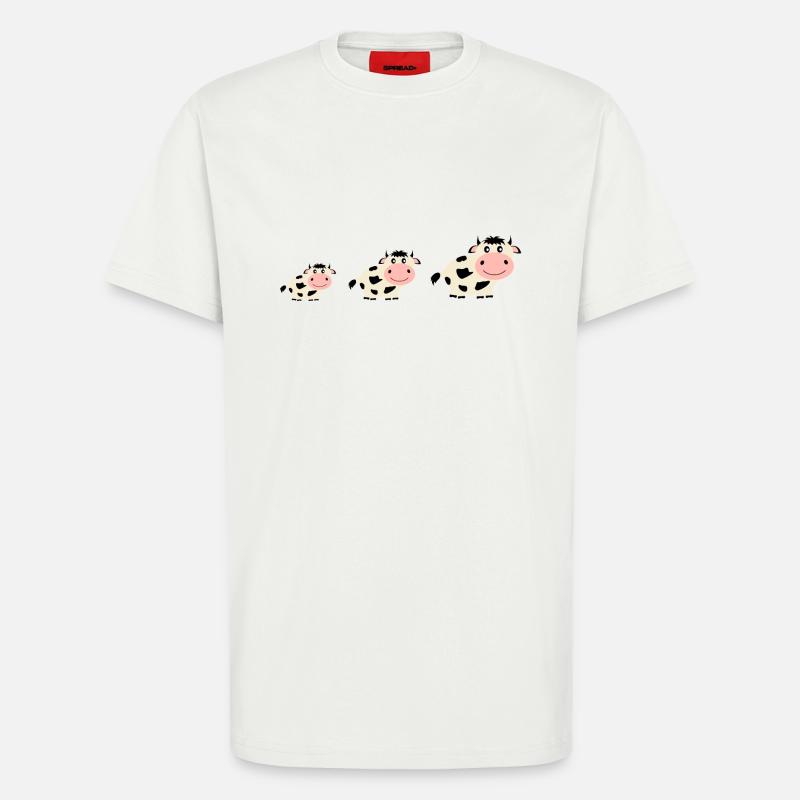 Kuh Kühe Comic - T-Shirt - made by SPREAD - OFF WHITE