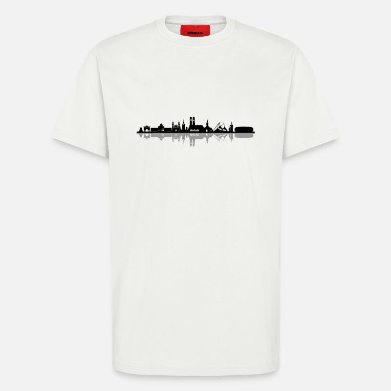 Skyline - München - T-Shirt - made by SPREAD - OFF WHITE