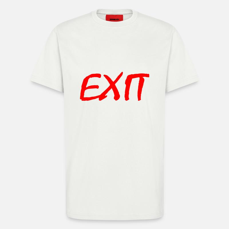 Exit - T-Shirt - made by SPREAD - OFF WHITE