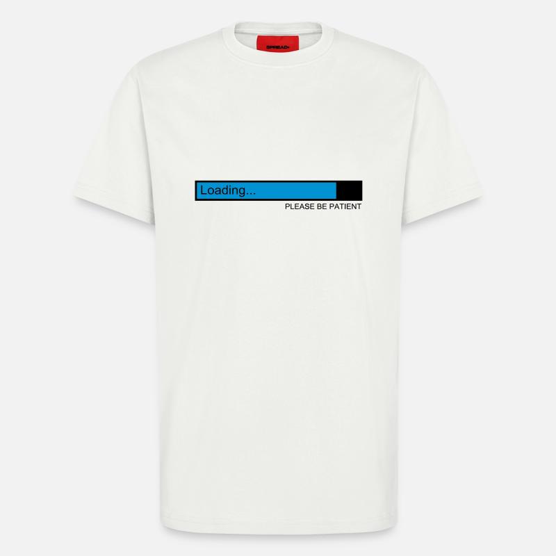 loading / loading bar / pc / download - T-Shirt - made by SPREAD - OFF WHITE