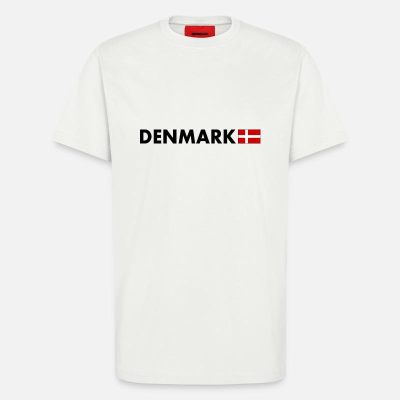Danemark - T-shirt bio décontracté fabriqué en UE - OFF WHITE