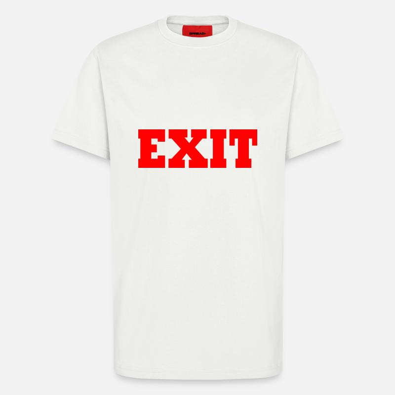 Exit - T-Shirt - made by SPREAD - OFF WHITE