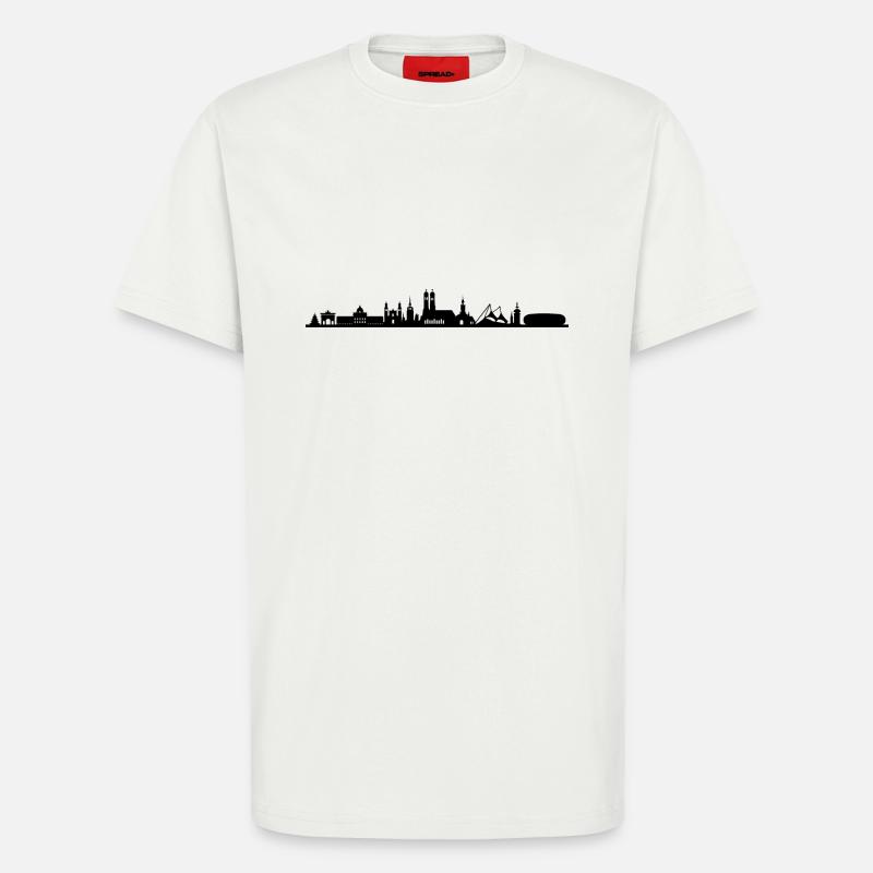 Skyline - München - T-Shirt - made by SPREAD - OFF WHITE