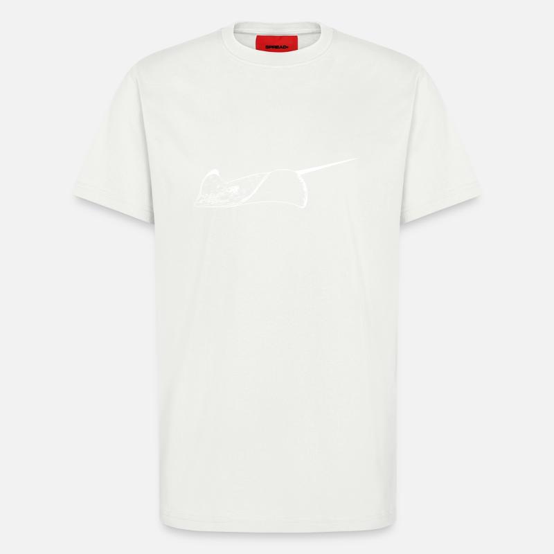 Stingrays in elegant flight - T-Shirt - made by SPREAD - OFF WHITE