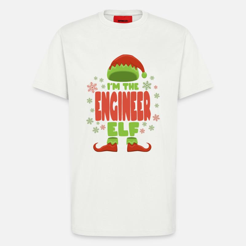 Engineer Christmas Elf - T-Shirt - made by SPREAD - OFF WHITE