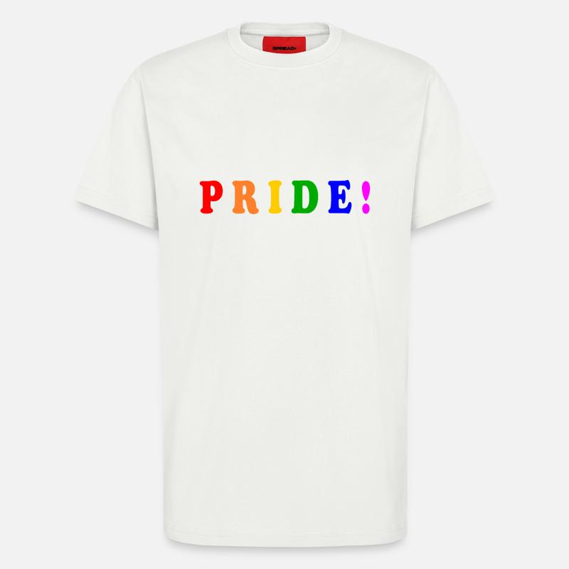 Pride - Organic Relaxed t-paita Made in EU - OFF WHITE