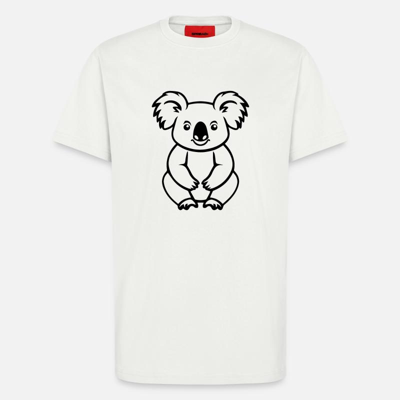 Koala - T-shirt bio décontracté fabriqué en UE - OFF WHITE