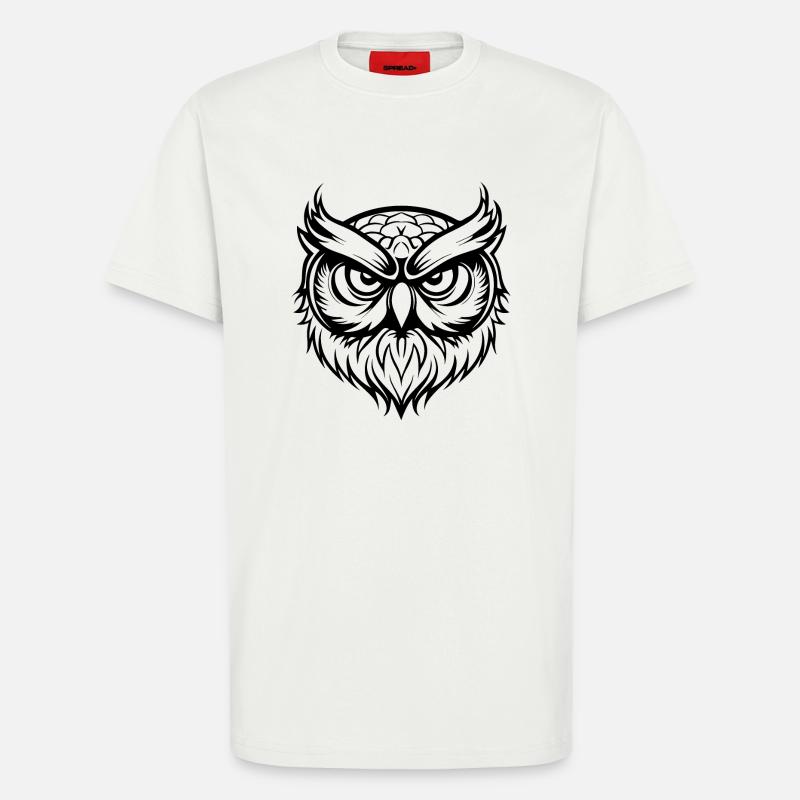 Eule - T-Shirt - made by SPREAD - OFF WHITE