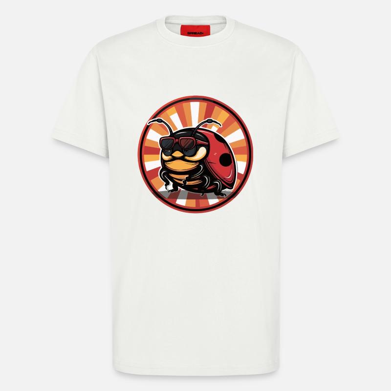 Marienkäfer Comic - T-Shirt - made by SPREAD - OFF WHITE