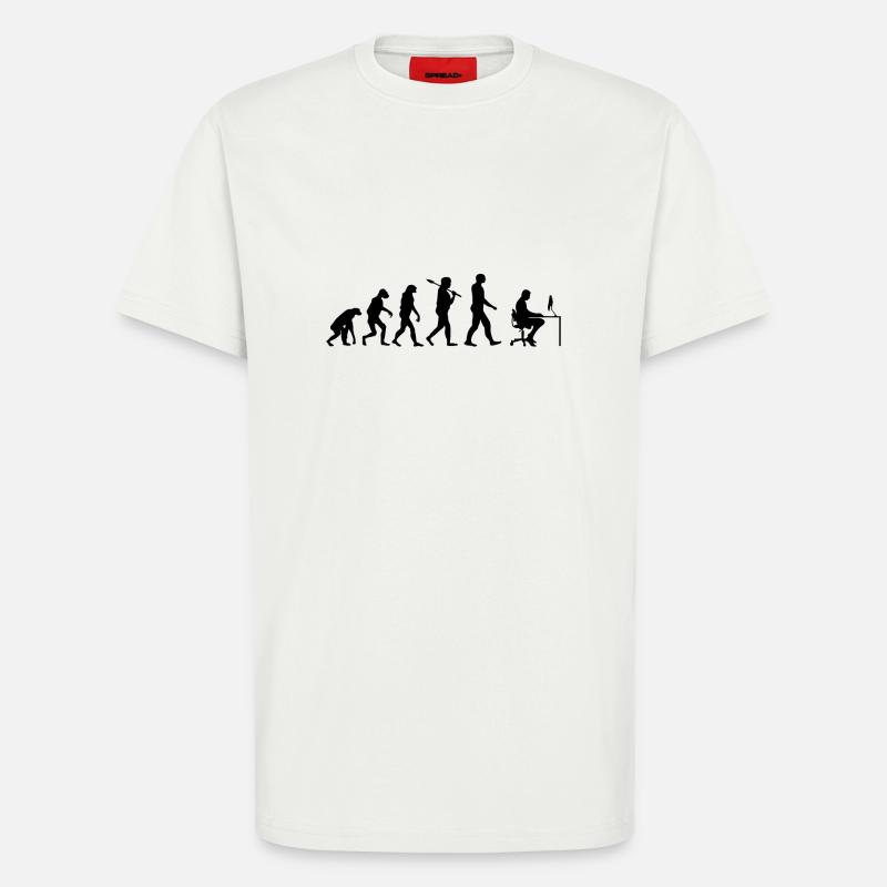 Programmer T-Shirt · Evolution · Computer Science - T-Shirt - made by SPREAD - OFF WHITE