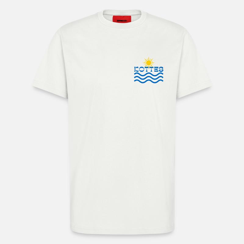 Kottes Sun Waves - T-Shirt - made by SPREAD - OFF WHITE