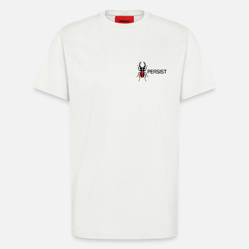 Hirschkäfer – Persist - T-Shirt - made by SPREAD - OFF WHITE