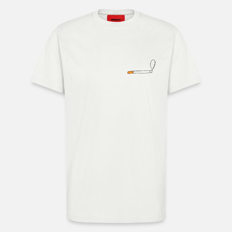 Zigarette - T-Shirt - made by SPREAD - OFF WHITE
