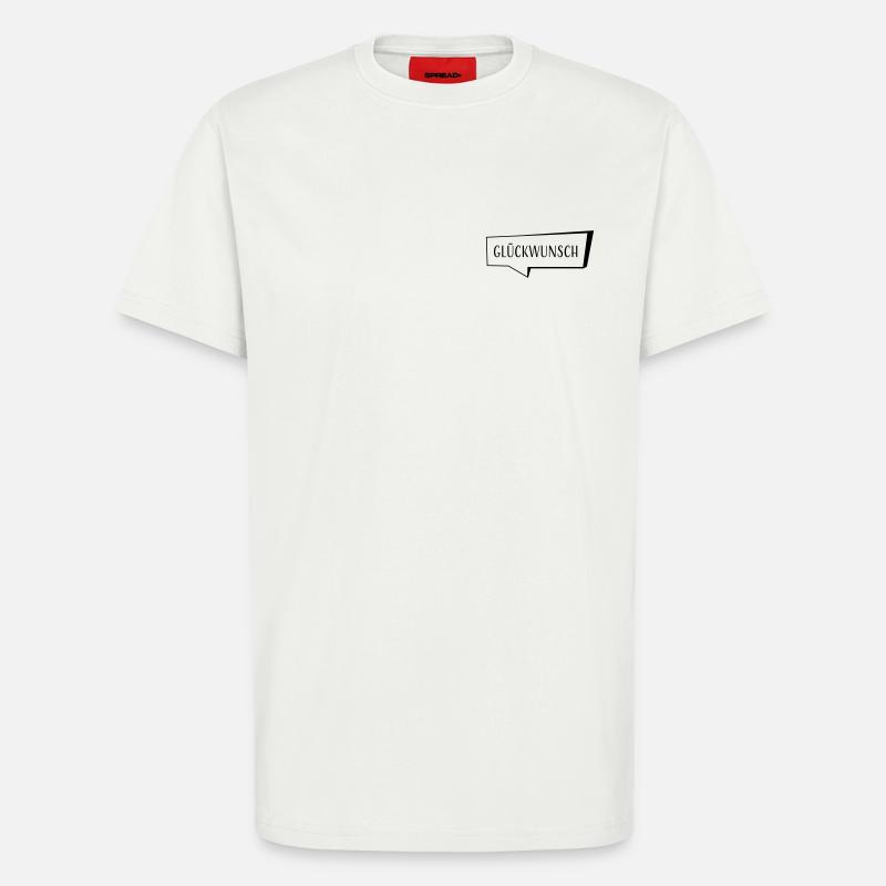 Speech bubble congratulations - T-Shirt - made by SPREAD - OFF WHITE