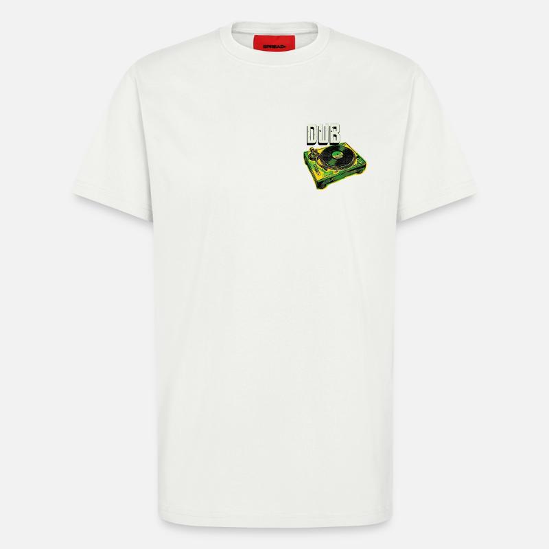 Dub Reggae Turntable - T-Shirt - made by SPREAD - OFF WHITE