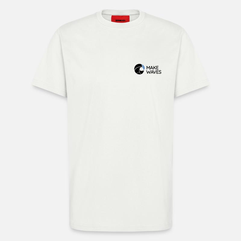 Wave - Make Waves - T-Shirt - made by SPREAD - OFF WHITE