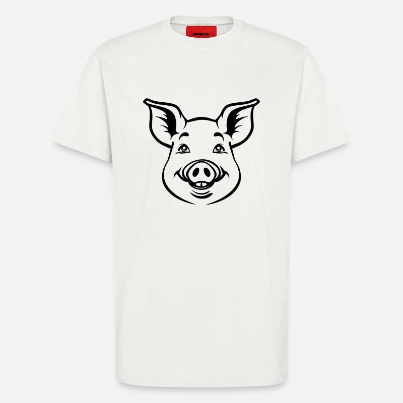 Pig Piggy - T-Shirt - made by SPREAD - OFF WHITE