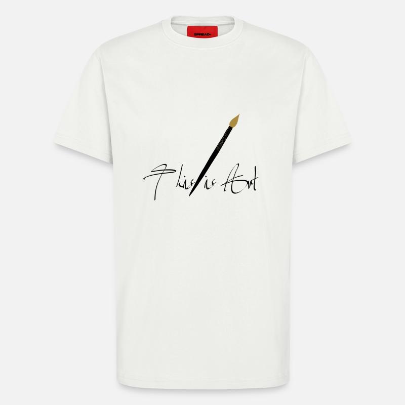 This is Art - T-shirt bio décontracté fabriqué en UE - OFF WHITE