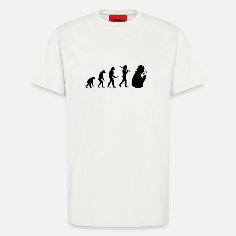 sherlock holmes evolution progress development - T-Shirt - made by SPREAD - OFF WHITE