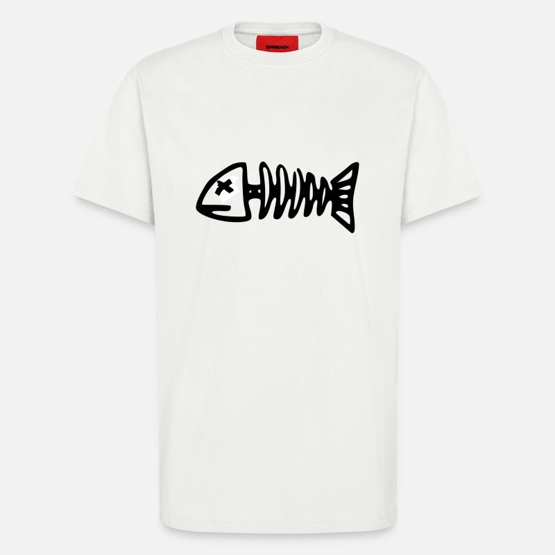 Fischgräte - T-Shirt - made by SPREAD - OFF WHITE