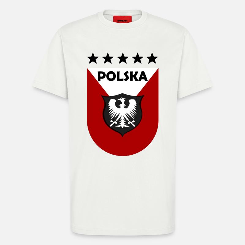 Polnisches Wappen Shield Design - T-Shirt - made by SPREAD - OFF WHITE