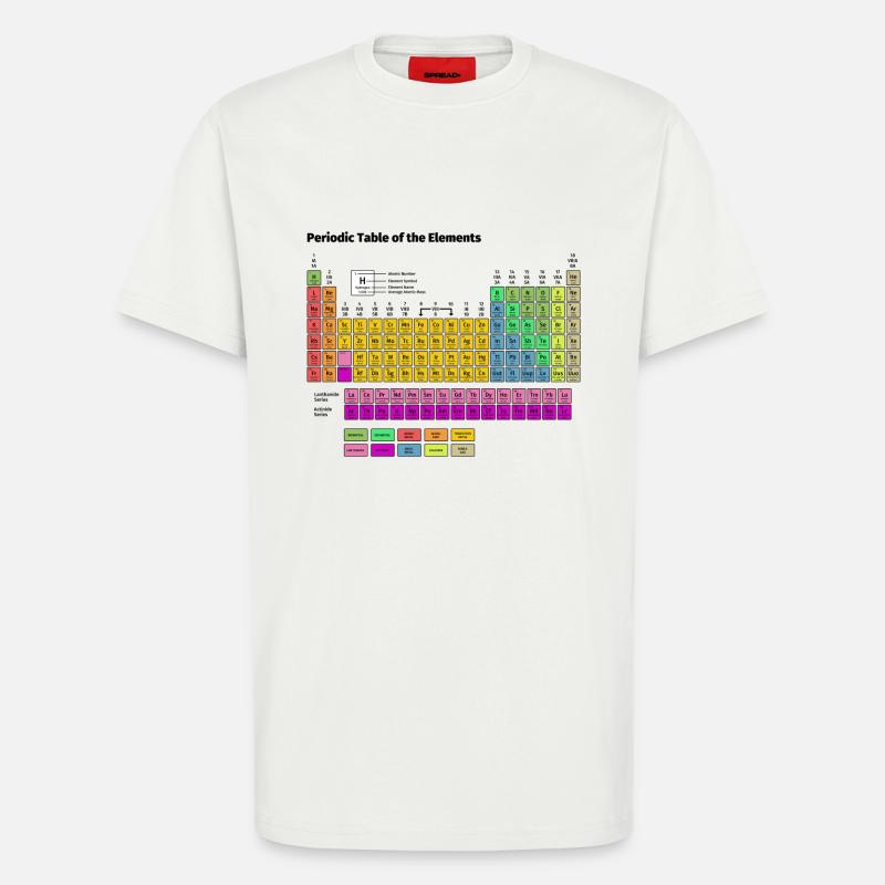 Periodensystem der Elemente - T-Shirt - made by SPREAD - OFF WHITE